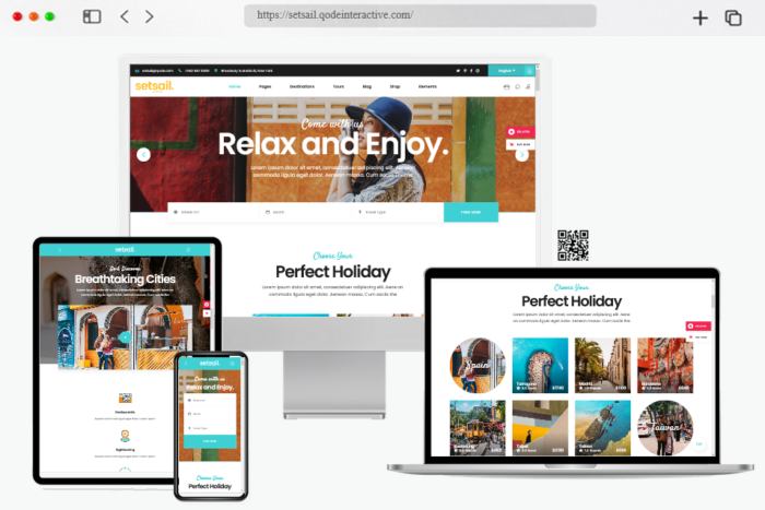 setsail travel agency theme