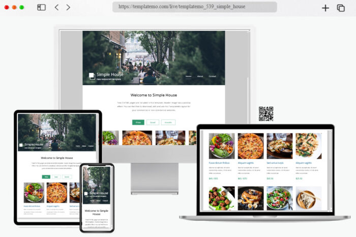 simple house html template