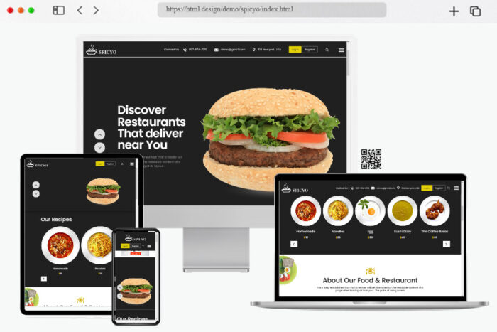 spicyo free restaurants html template