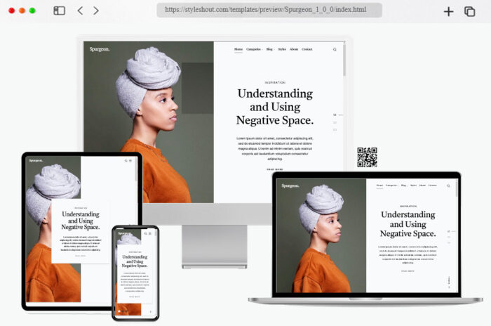 spurgeon free html personal blog template