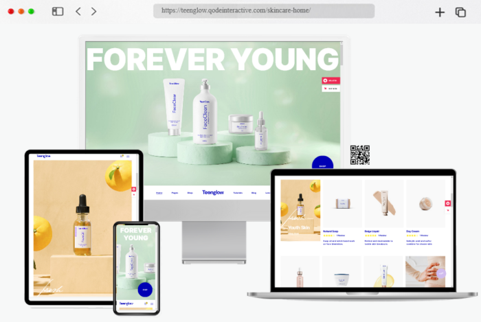 teenglow beauty cosmetics shop