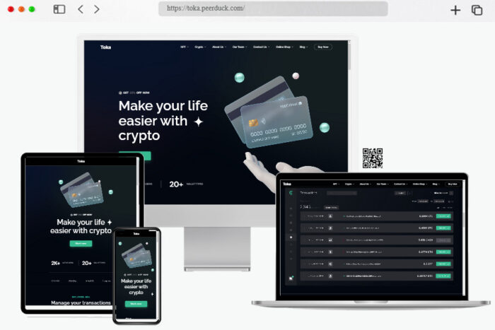 toka crypto wordpress theme