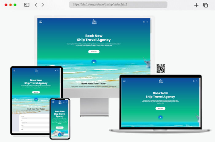 triship travel agency html template