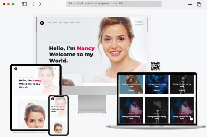 trydo react portfolio template