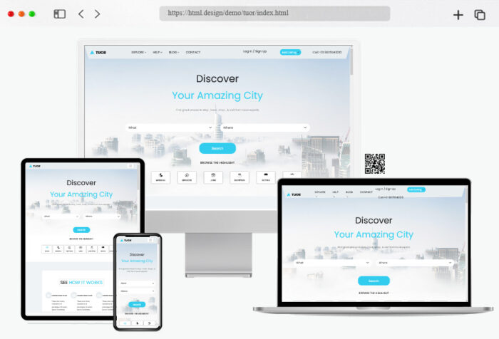 tuor html travel website template