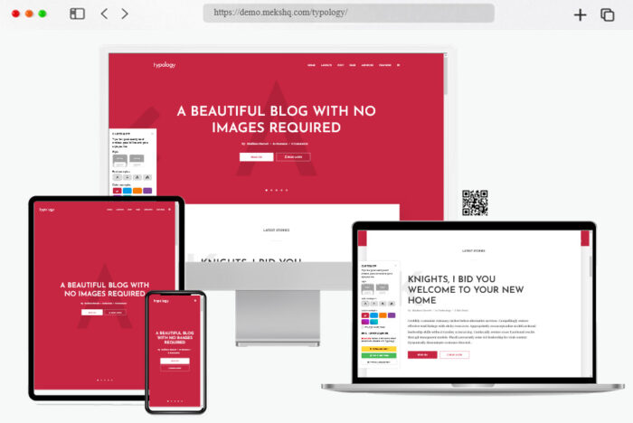 typology minimalist blog theme wordpress
