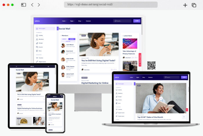 ureg buddypress community wordpress theme