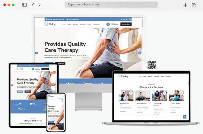 vaidy physical therapy wordpess theme