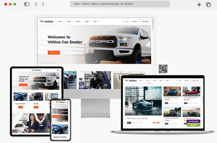 vehica user friendly listings management