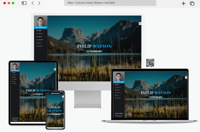 watson resume wordpress theme