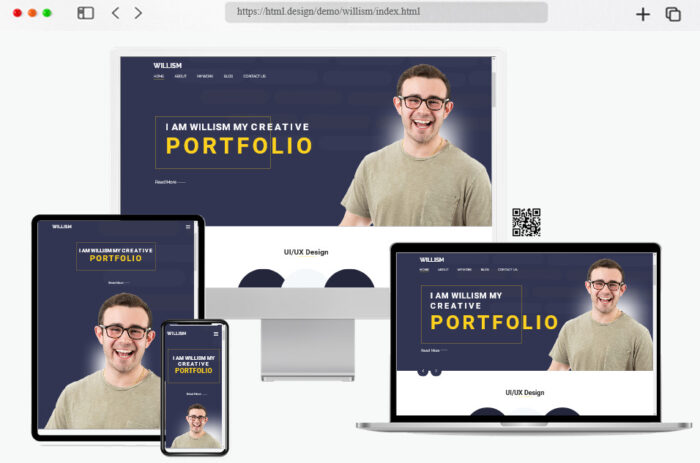 willism personal portfolio html template
