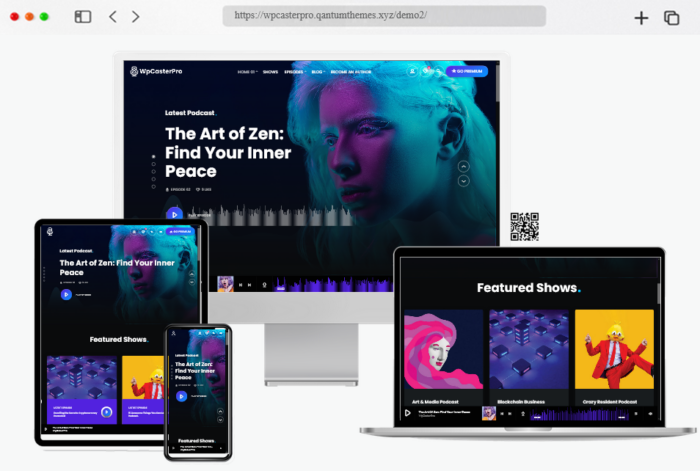 wpcasterpro podcast wordpress theme