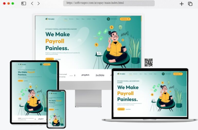 Accupay Accounting HTML Tailwind CSS Template