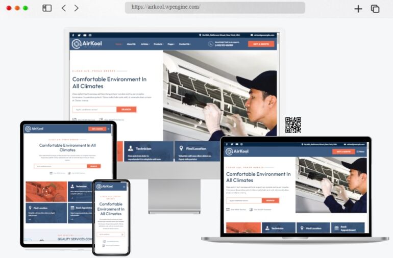 Air Kool Conditioning HVAC WordPress