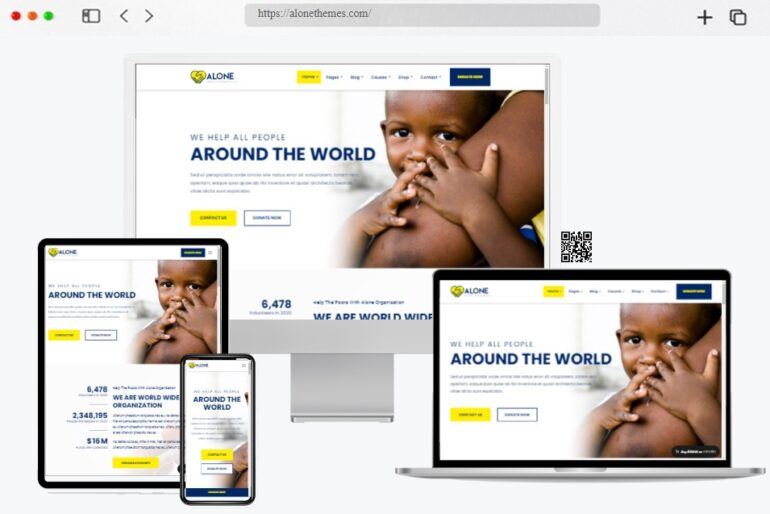 Alone Charity Non profit WordPress Theme