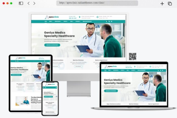 apexclinic health clinic theme
