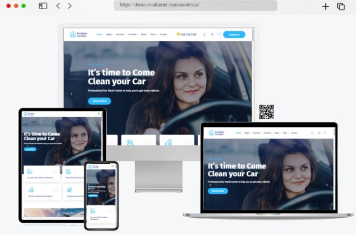 autoglow car wash wordpress theme