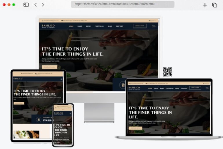 Basilico Restaurant HTML Template