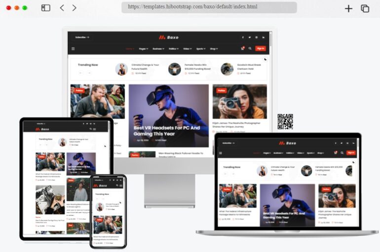Baxo Responsive Blog HTML Template