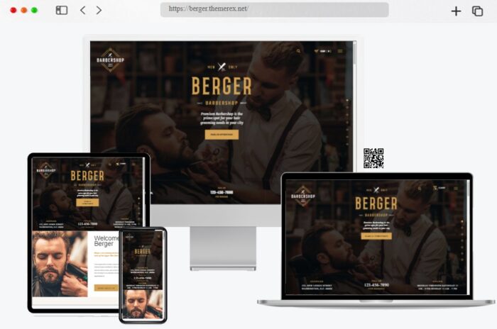 berger barbershop wordpress theme