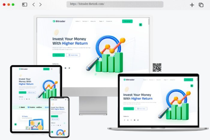 Bitrader Crypto WordPress Theme