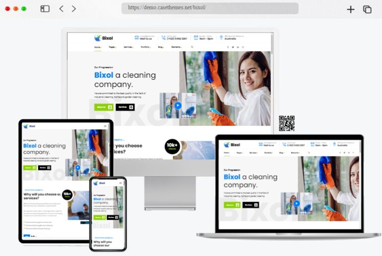 Bixol Cleaning Services WordPress Theme