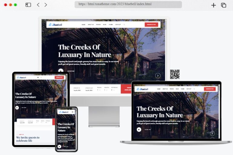 Bluebell Hotel Resort HTML Template