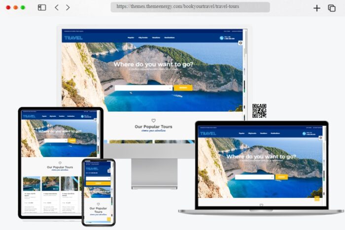 book your travel online booking wordpress theme