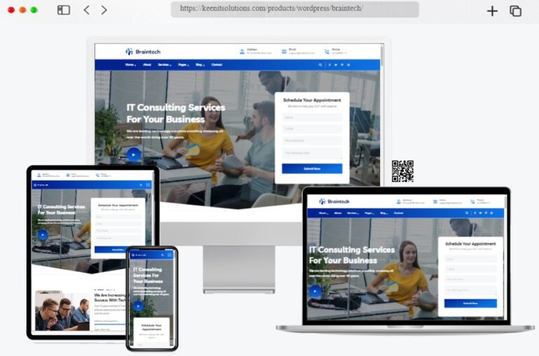 Braintech IT Solutions WordPress Theme