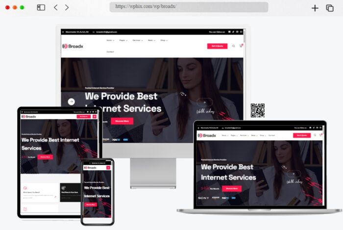 Broadx Satellite TV WordPress Theme