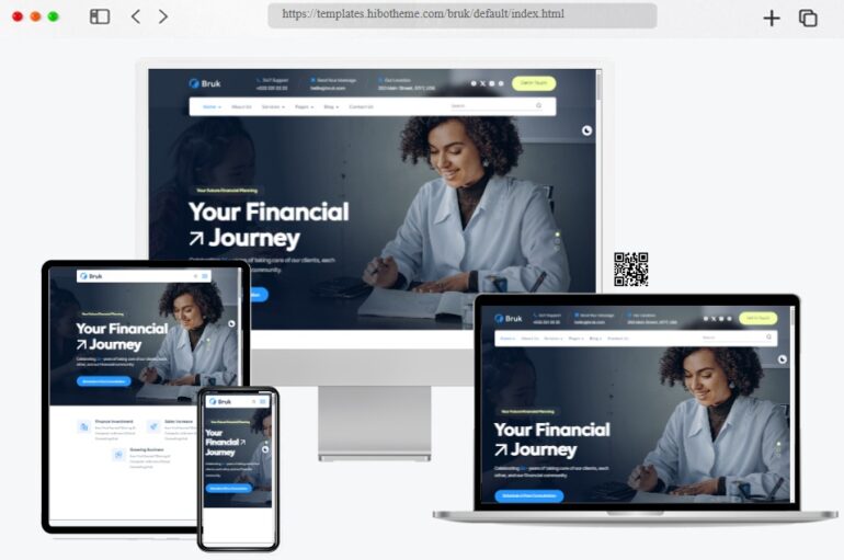 Bruk Finance Bootstrap Template
