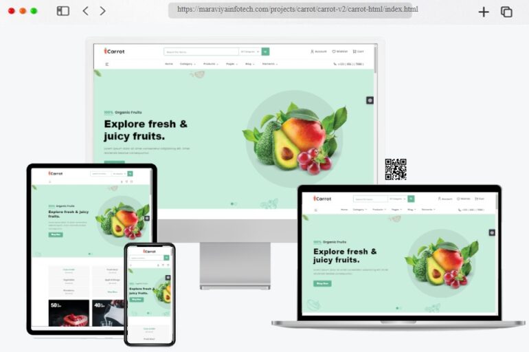 Carrot eCommerce admin HTML Template