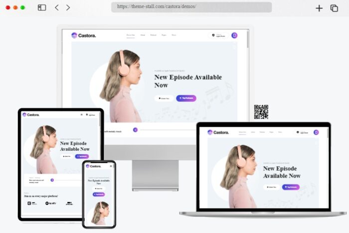 Castora Podcast WordPress Theme