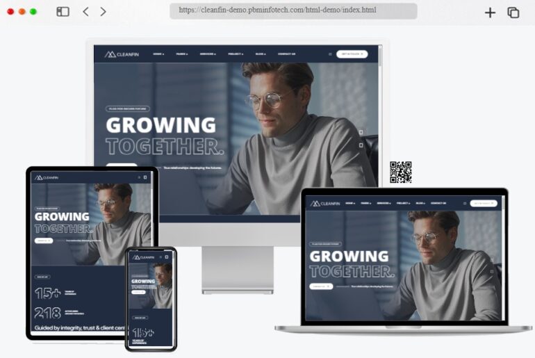 Cleanfin Finance Consulting HTML Template