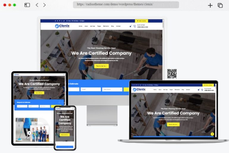 Clenix Cleaning Services WordPress Theme