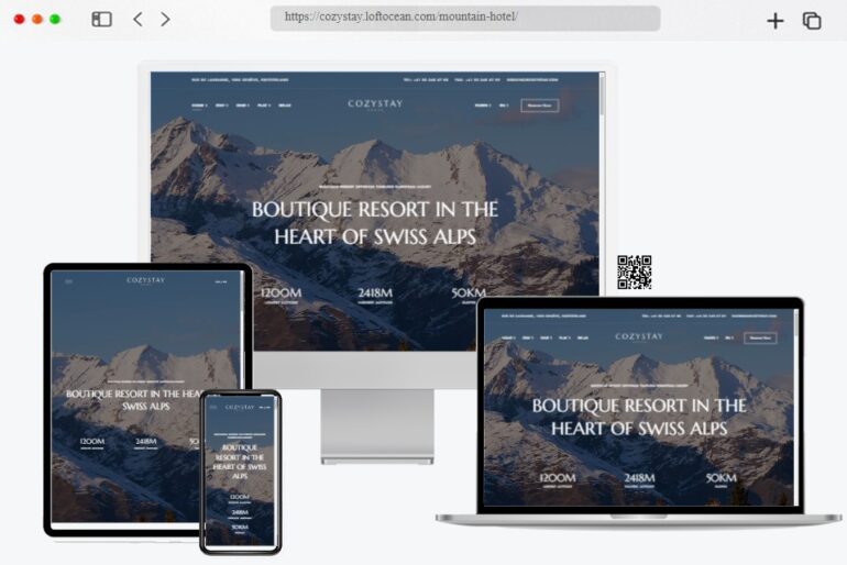 CozyStay Hotel Booking WordPress Theme