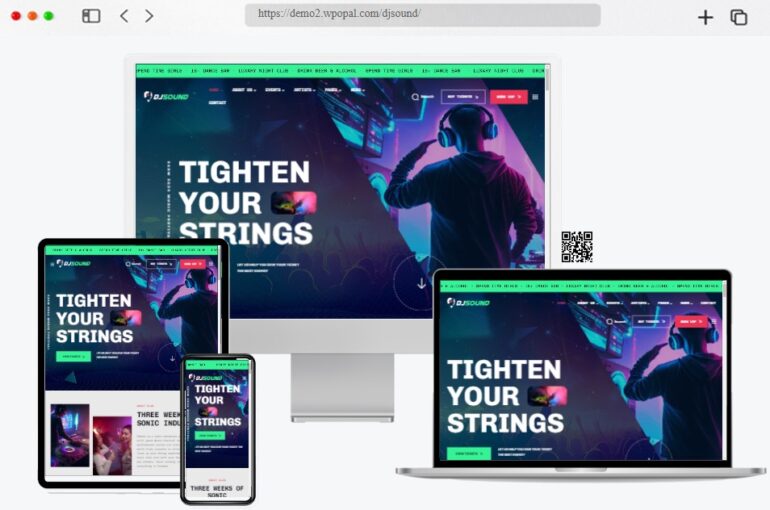 DJsound Night Club WordPress Theme