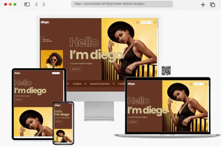 Diego Personal Resume Theme