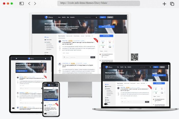 Discy Social Questions Answers Theme