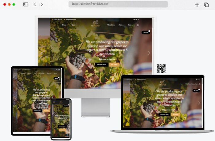 Diwine Winery Vineyard WordPress Theme