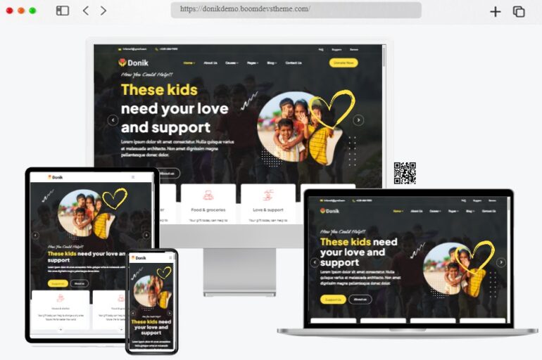 Donik Charity Fundraising WordPress Theme