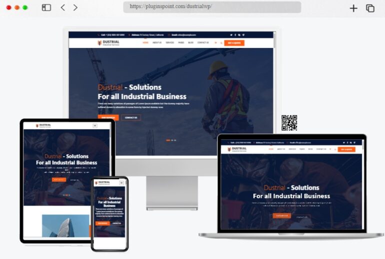 Dustrial Factory Industrial WordPress Theme