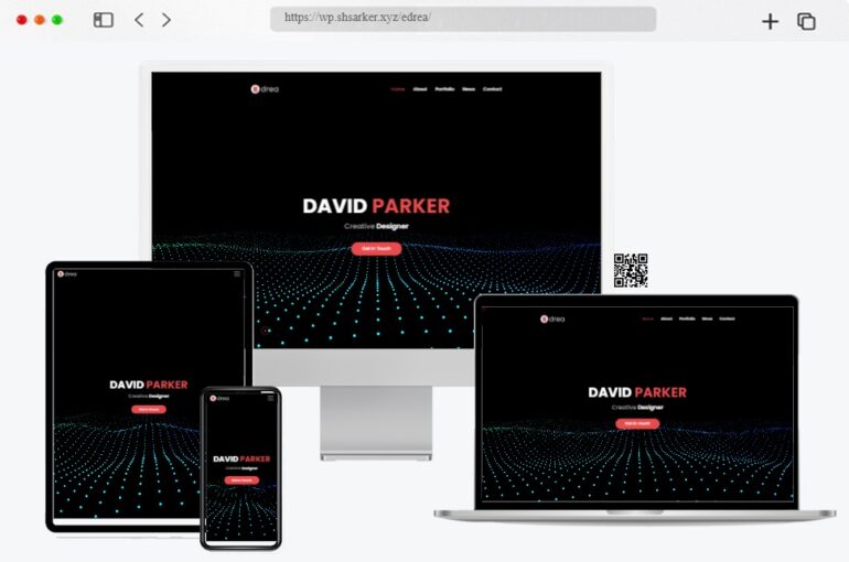 Edrea Personal CV WordPress Theme