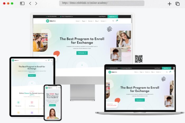 EduBlink Online Course WordPress Theme