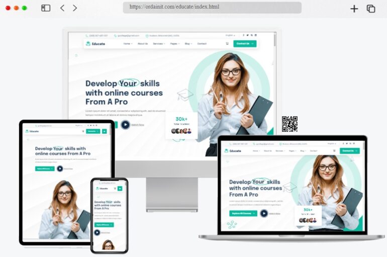 Educate University Education Template
