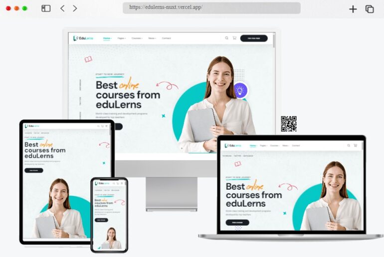 Edulerns Education Vue Nuxt Template