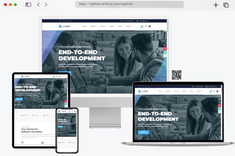Engitech IT Solutions Services WordPress Theme