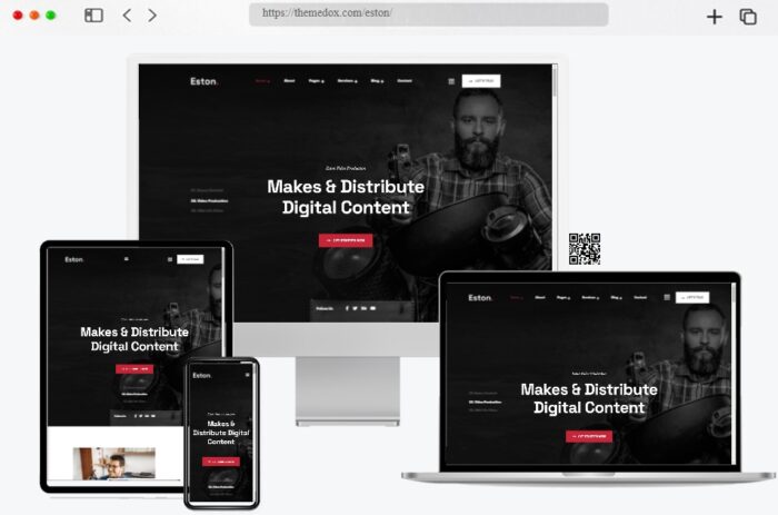 eston movie studio filmmaker wordpress theme