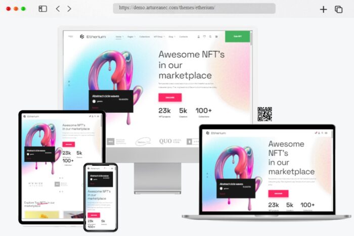 Etherium Crypto WordPress Theme