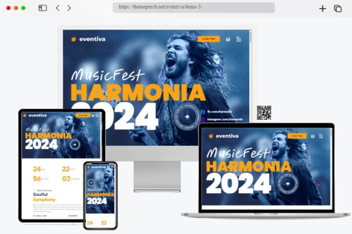 Eventiva Events Landing Page Theme